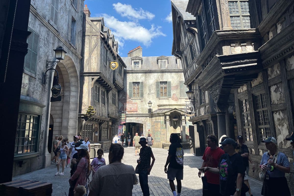 Epic Universe Ministry of Magic — 1920s wizarding Paris streetscape