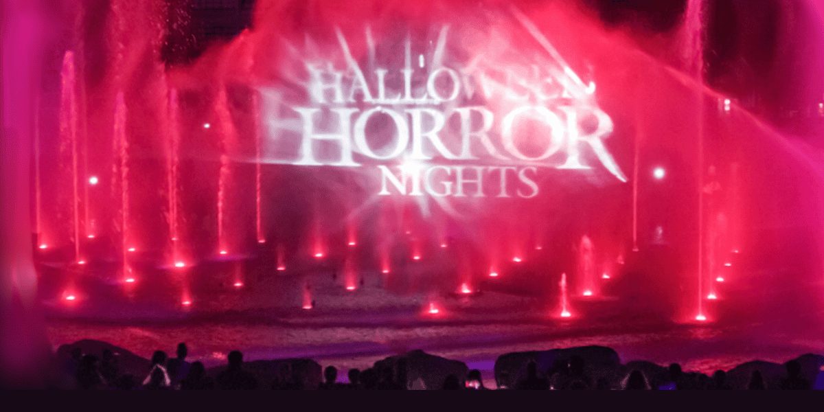 Halloween Horror Nights lagoon show at Universal Orlando