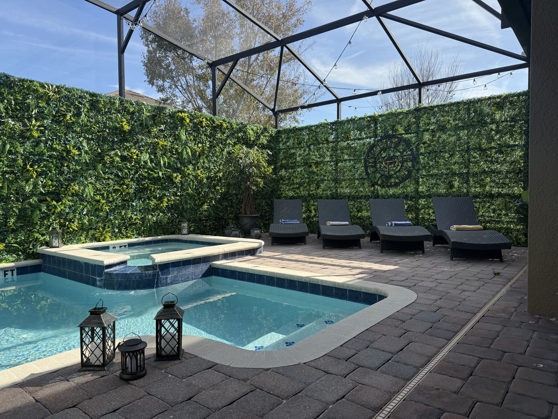 Private heated pool & spa at Wizard's Way